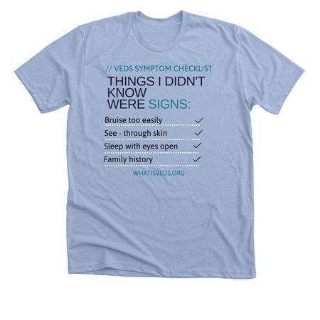 Thing I didn't know, a Heather Baby Blue Premium Unisex Tee