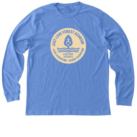 Just Love Forest Ashram&nbsp;, a Heather Columbia Blue Premium Long Sleeve Tee