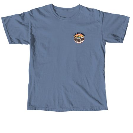 East Bay Pugs Logo, a Blue Jean Comfort Colors Unisex Tee
