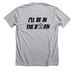 I'LL Be In The Barn, a Athletic Heather Premium Unisex Tee (back-view)