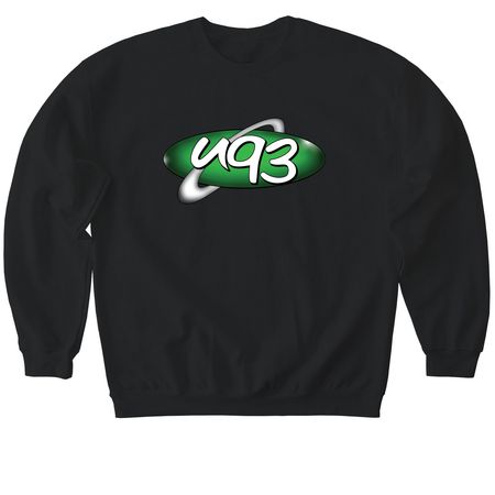U93 Unisex Tops, a Black Softstyle Crewneck Sweatshirt