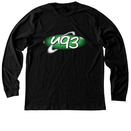 U93 Unisex Tops, a Black Heather Premium Long Sleeve Tee