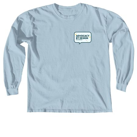 IIDA IN Advocacy by Design!, a Chambray Comfort Colors Long Sleeve Tee