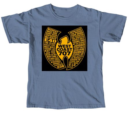 V-TOWN VETS, a Blue Jean Comfort Colors Unisex Tee