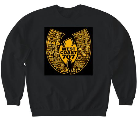 V-TOWN VETS, a Black Softstyle Crewneck Sweatshirt