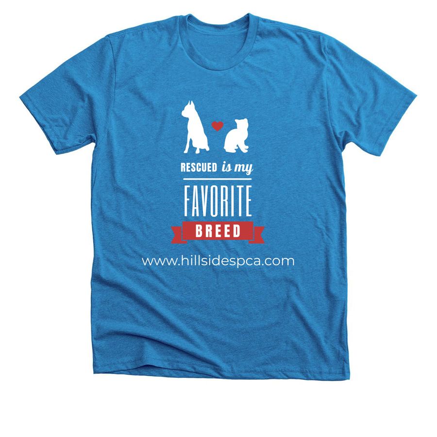 Favorite breed, a Neon Blue Premium Unisex Tee