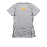 Books Buoy, a Dark Heather Grey Women's Slim Fit Tee (back-view)