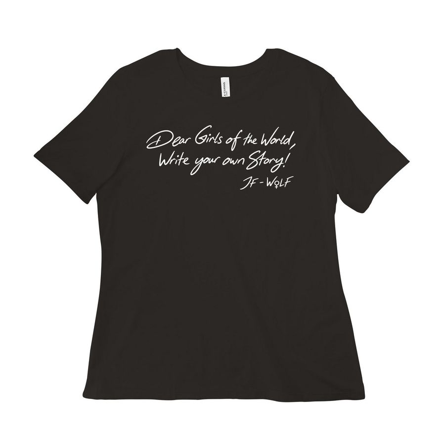 Limited Edition: Dear Girls of the World, a Black Women?s Relaxed Cotton Tee