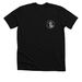 Men's "Walk with a Friend" shirt, a Solid Black Blend Premium Unisex Tee