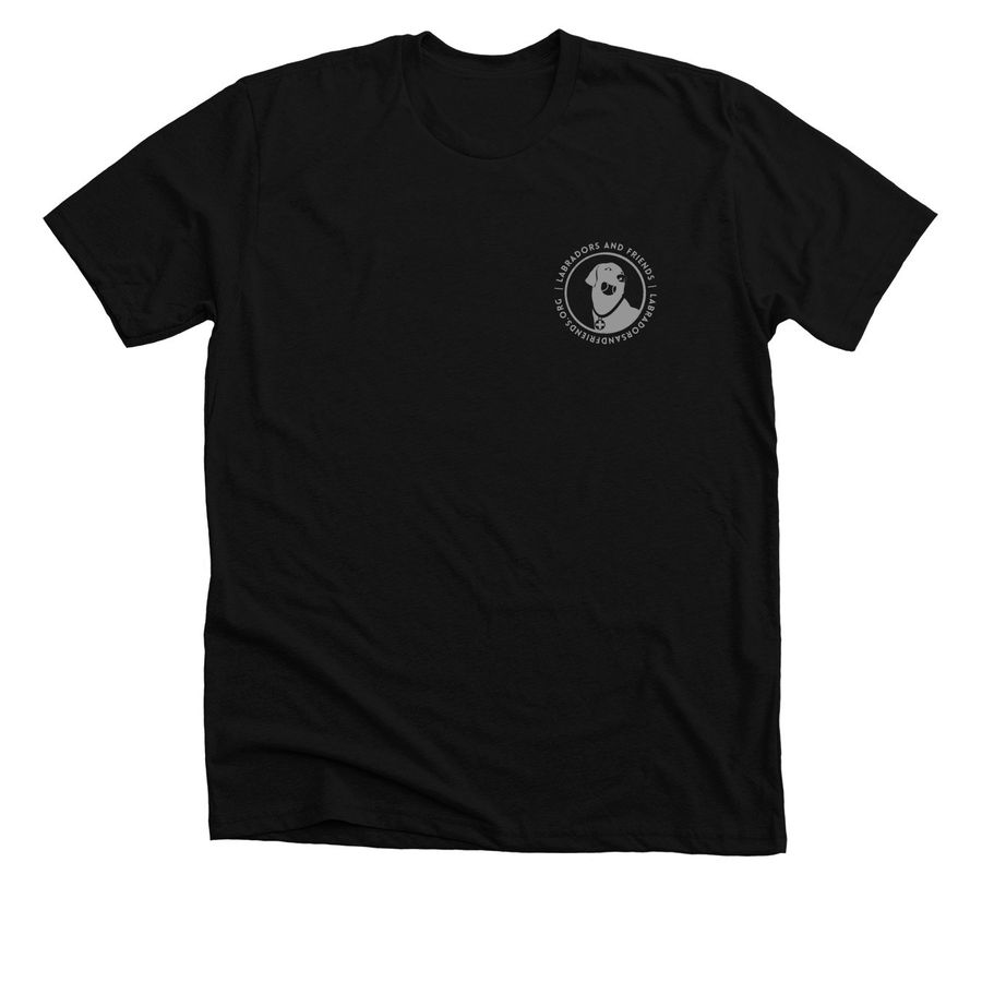 Men's "Walk with a Friend" shirt, a Solid Black Blend Premium Unisex Tee