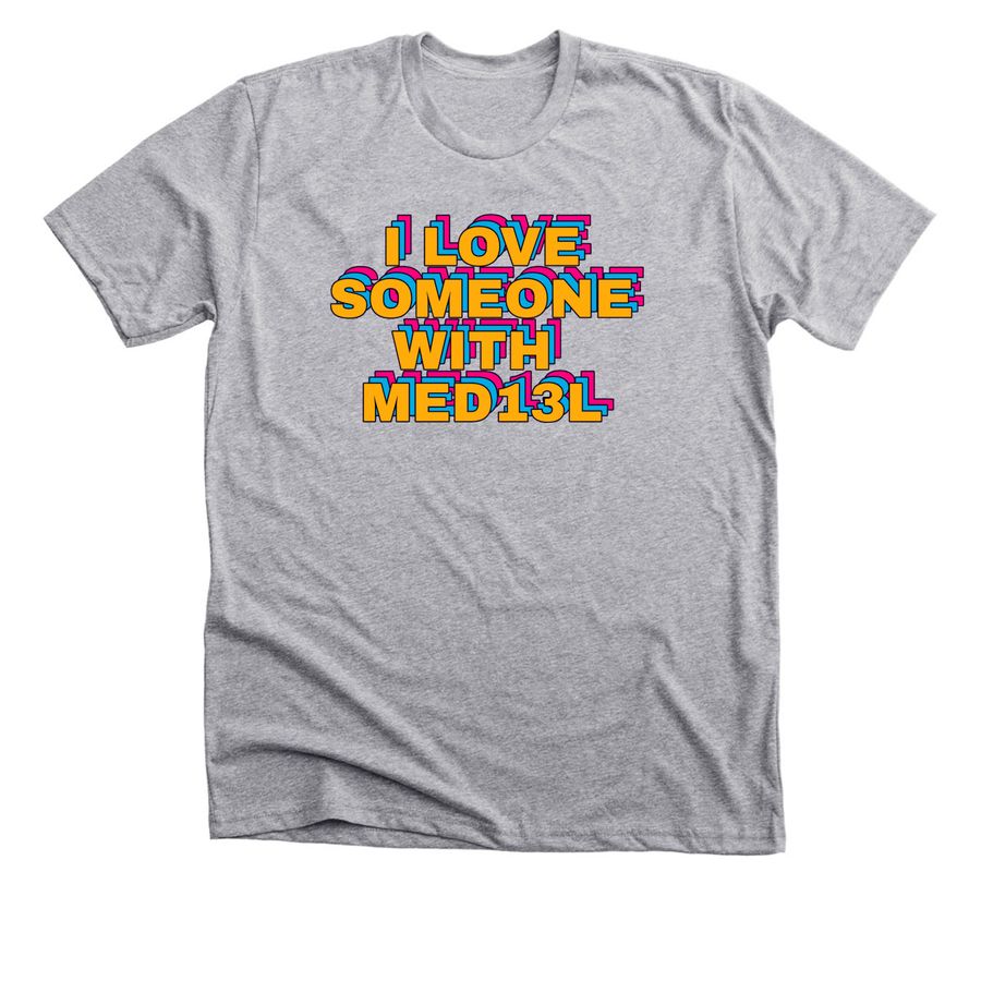 Retro Support - MED13L&nbsp;, a Athletic Heather Premium Unisex Tee