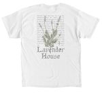 Lavender House, a White Classic Unisex Tee (back-view)