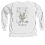 Lavender House, a White Comfort Colors Long Sleeve Tee (back-view)