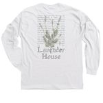 Lavender House, a White Classic Long Sleeve Tee (back-view)