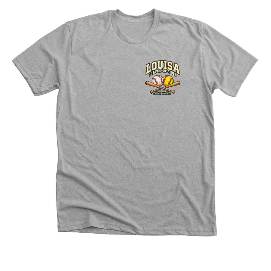 Louisa Little League Spirit Wear, a Athletic Heather Premium Unisex Tee