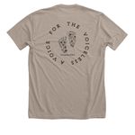 A Voice For The Voiceless, a Heather Stone Premium Unisex Tee (back-view)