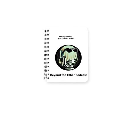 Support our channel, a White Spiral Notebook