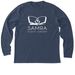 Samra Plastic Surgery Merch, a Heather Navy Premium Long Sleeve Tee