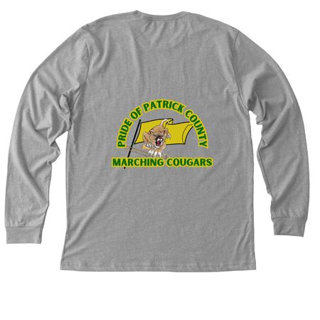 Pride of PC Flags, a Athletic Heather Premium Long Sleeve Tee (back-view)