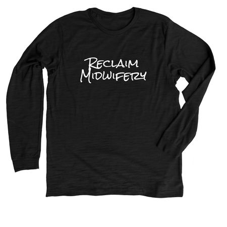 Reclaim, a Solid Black Blend Premium Long Sleeve Tee