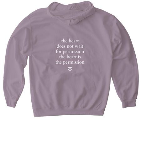 finding the ocean front w/ poetry back, a Paragon Gildan Softstyle Pullover Hoodie (back-view)
