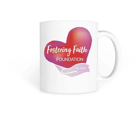 FFF Heart Mug, a White Coffee Mug
