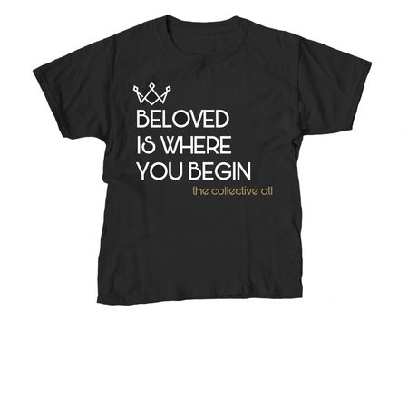 Beloved., a Black Youth Unisex Tee