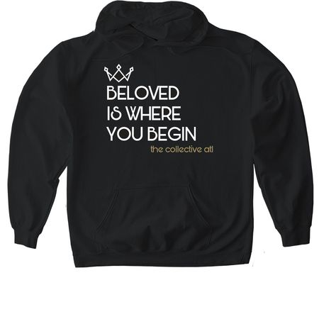 Beloved., a Black Gildan Softstyle Pullover Hoodie