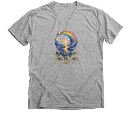 In my Heart until we meet again, a Athletic Heather Premium V-Neck Tee