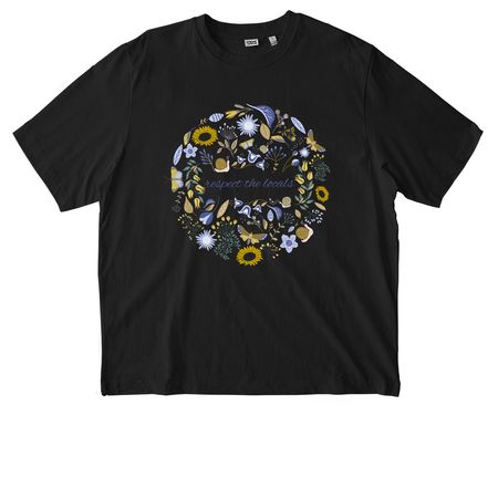 Respect the Locals Shirts, a Black Stanley/Stella Unisex Freestyler Heavyweight Tee