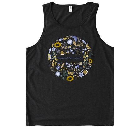 Respect the Locals Shirts, a Deep Black Allmade Eco Triblend Tank