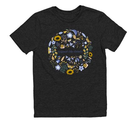 Respect the Locals Shirts, a Space Black Allmade Youth Eco Triblend Tee