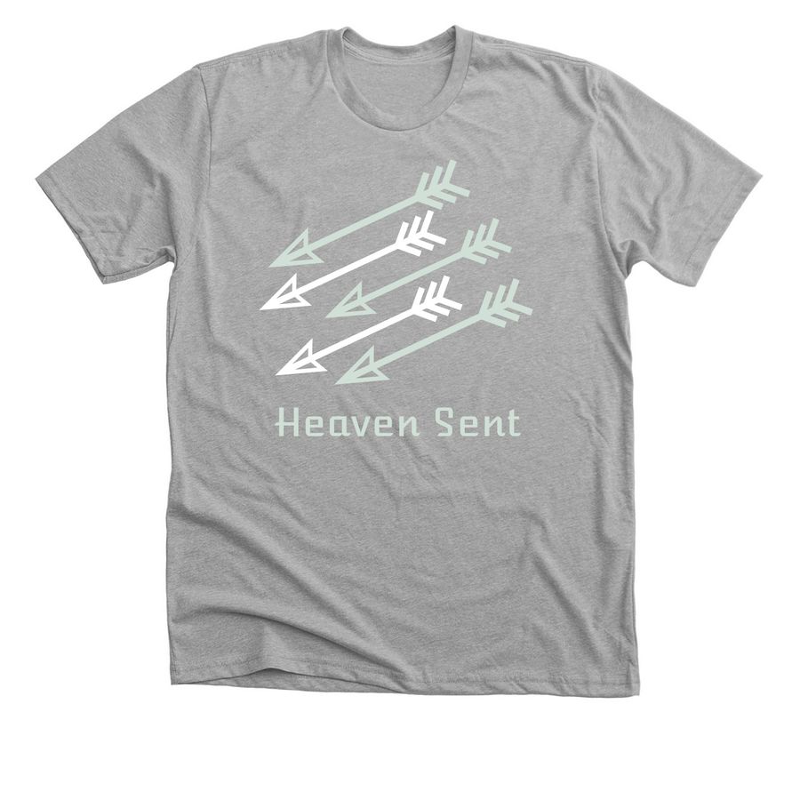 Arrows of the Truth, a Athletic Heather Premium Unisex Tee
