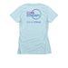 CURE SYNGAP1 LOGO, a Ice Blue Women's Slim Fit Tee (back-view)