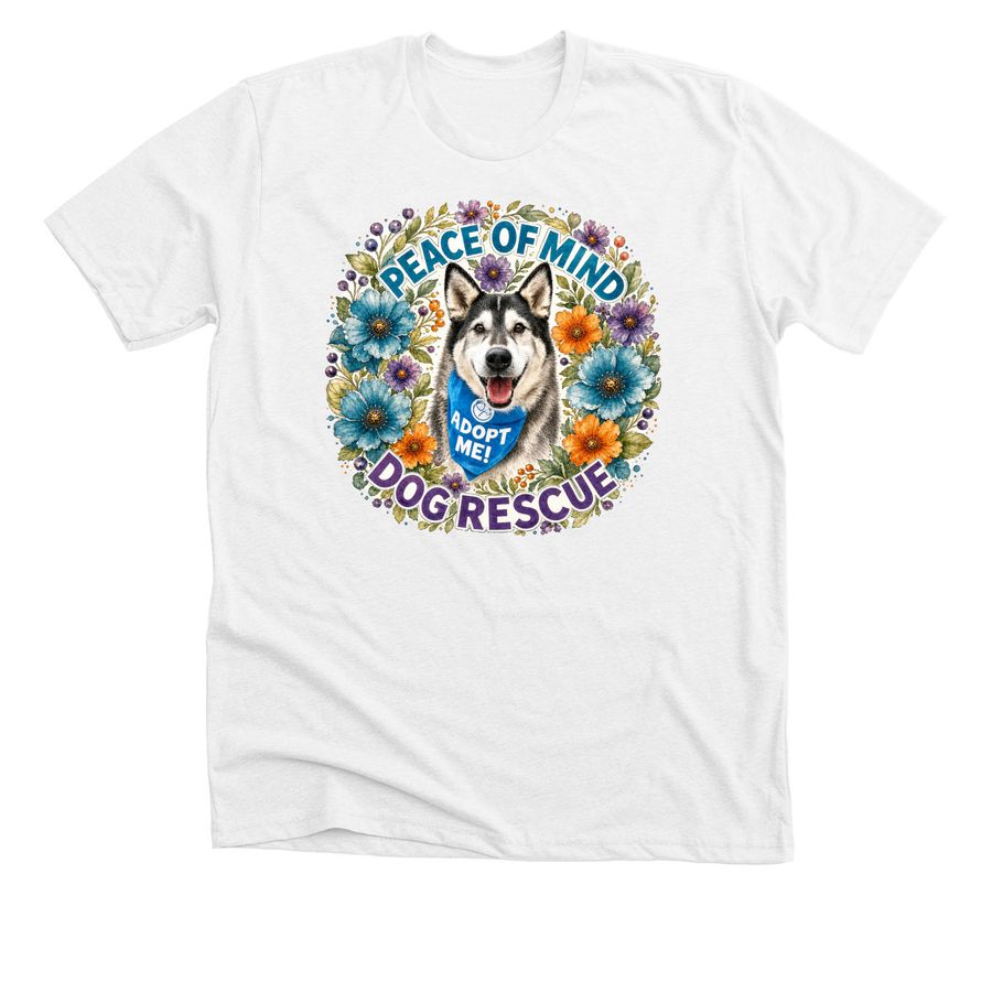 POMDR For the Love of Dogs T-Shirt, a Solid White Blend Premium Unisex Tee