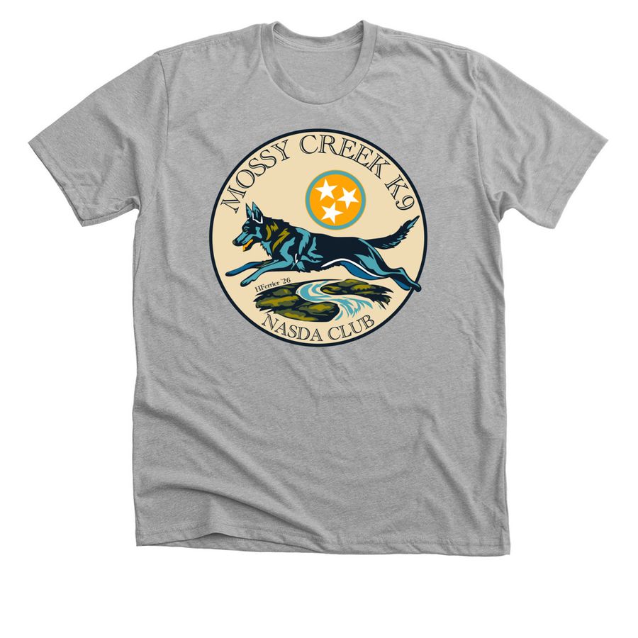 MCK9 NASDA club, a Athletic Heather Premium Unisex Tee