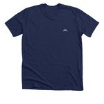 C is for Cookie T-Shirt, a Solid Navy Blend Premium Unisex Tee (back-view)