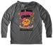 Brave Like Lucy ? No More Flippin' Chemo, a Aluminum Grey Allmade Eco Triblend Hoodie Tee (back-view)