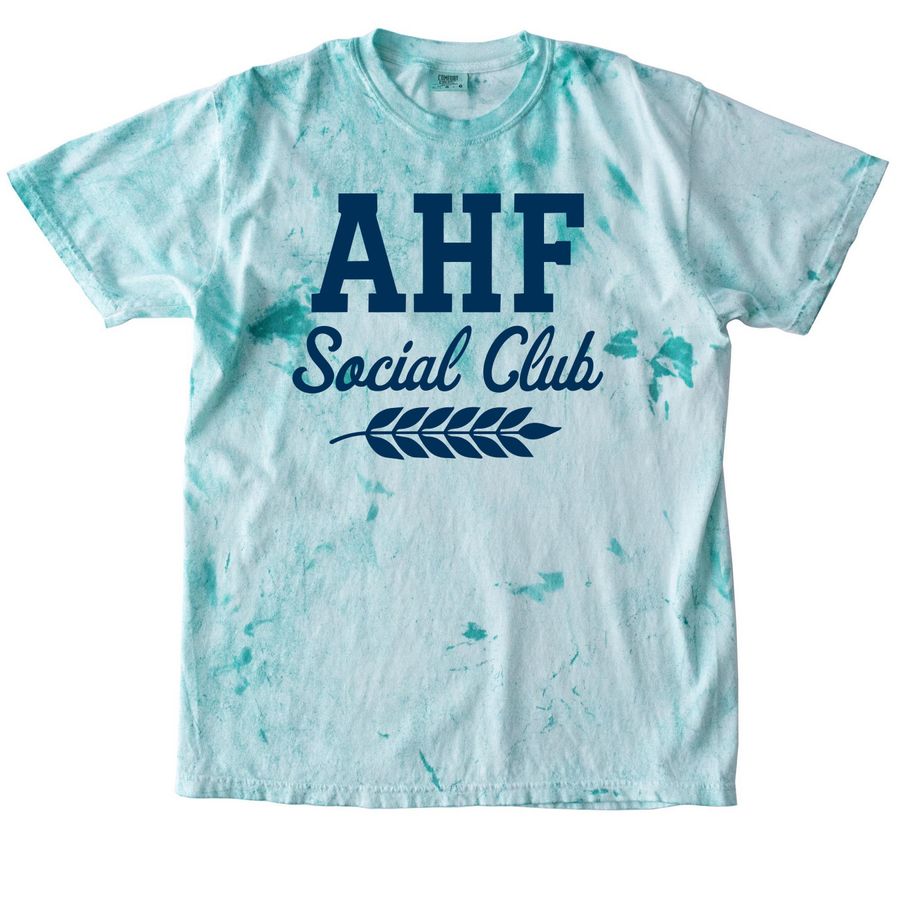 AHF Social Club Front Print&nbsp;, a Sea Glass Comfort Colors Colorblast Tee
