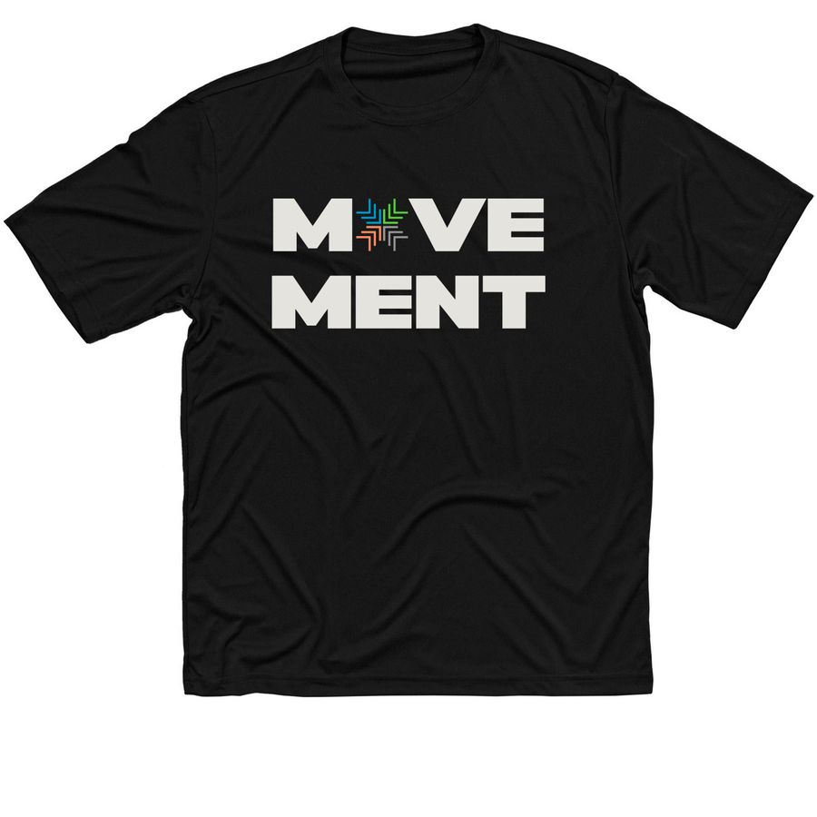 Movement Marathon Fundraiser ..., a Black Classic Performance Tee