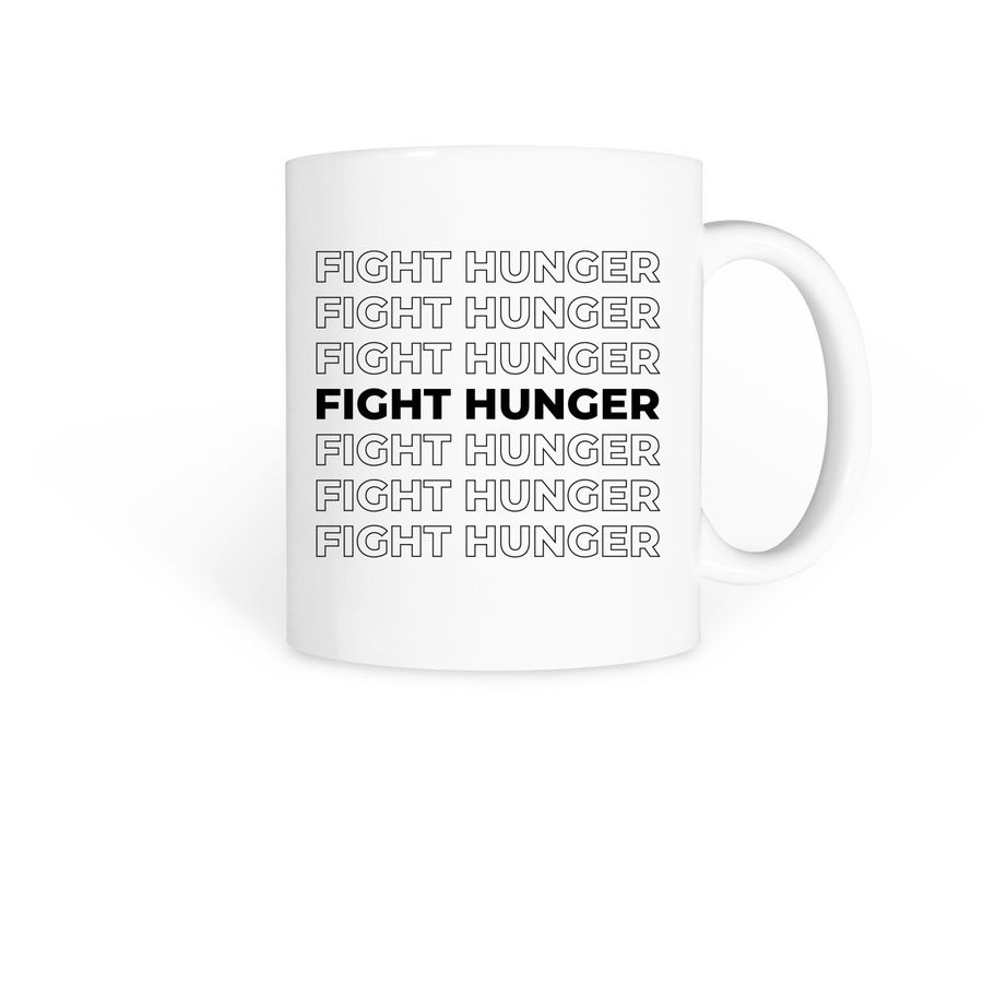 Gleaners Fight Hunger Mug, a White Coffee Mug