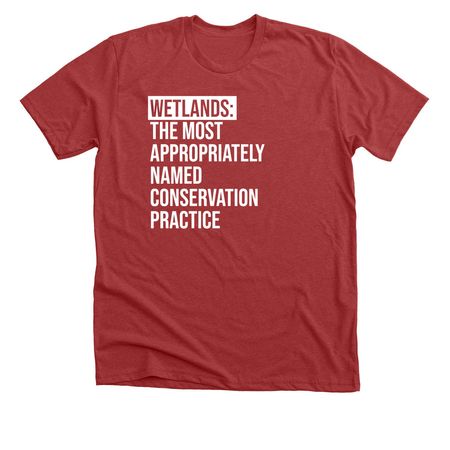 SWCS - Wetlands, a Heather Canvas Red Premium Unisex Tee