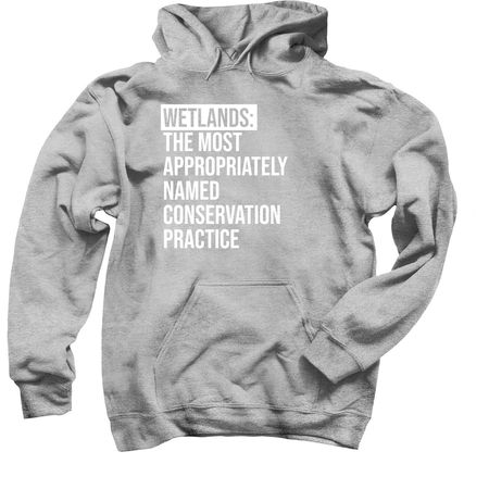 SWCS - Wetlands, a Sport Grey Pullover Hoodie