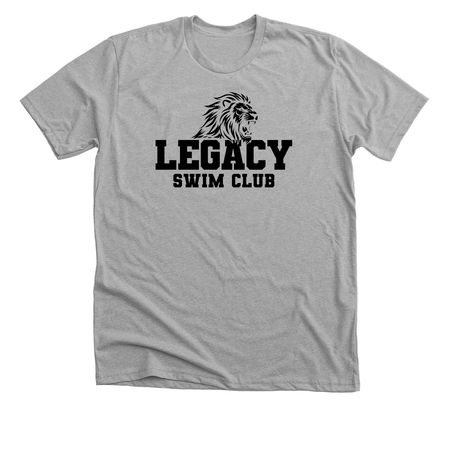 Grey, Pink, Gold with Black logo, a Athletic Heather Premium Unisex Tee