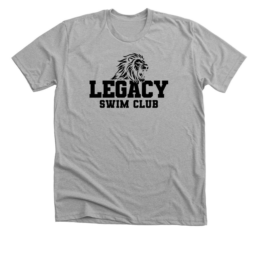 Grey, Pink, Gold with Black logo, a Athletic Heather Premium Unisex Tee