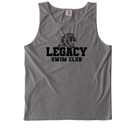 Grey, Pink, Gold with Black logo, a Grey Comfort Colors Tank Top