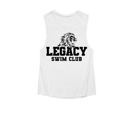 Grey, Pink, Gold with Black logo, a White Women's Muscle Tank