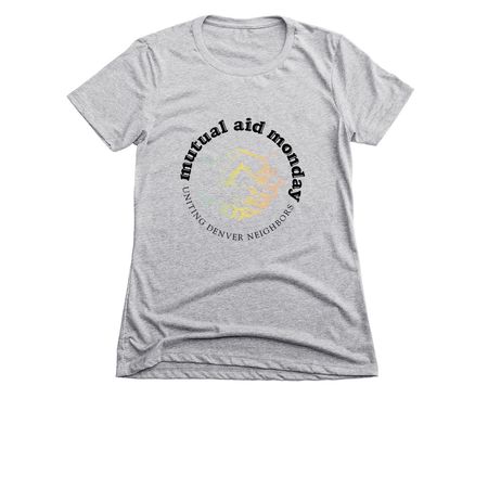 Mutual Aid Monday, a Dark Heather Grey Women's Slim Fit Tee