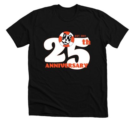 25th Anniversary, a Solid Black Blend Premium Unisex Tee