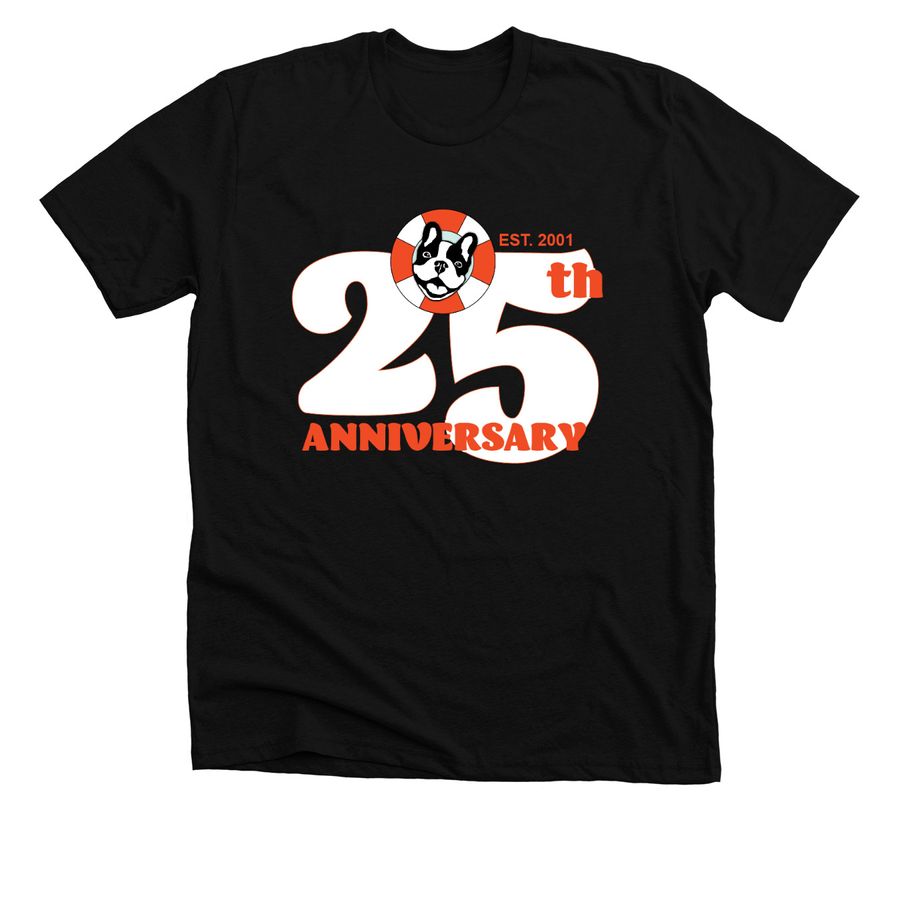 25th Anniversary, a Solid Black Blend Premium Unisex Tee